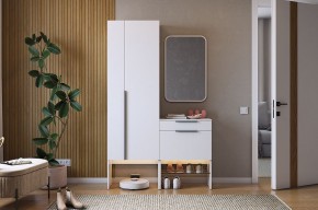 БАСКО Прихожая К8 (белое дерево) в Ноябрьске - noyabrsk.mebel24.online | фото