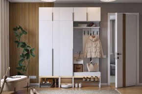 БАСКО Прихожая К9 (белое дерево) в Ноябрьске - noyabrsk.mebel24.online | фото