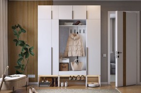 БАСКО Прихожая К9 (белое дерево) в Ноябрьске - noyabrsk.mebel24.online | фото 2