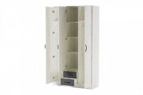 БЕАТРИС Шкаф Трио (дуб крафт белый/антрацит) в Ноябрьске - noyabrsk.mebel24.online | фото 2