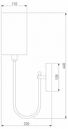 Бра Eurosvet Abbey 60164/1 латунь в Ноябрьске - noyabrsk.mebel24.online | фото 2