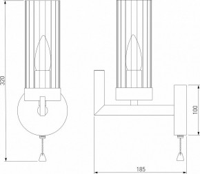 Бра Eurosvet Arganie 60133/1 серебро в Ноябрьске - noyabrsk.mebel24.online | фото 3