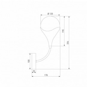 Бра Eurosvet Calyx 60169/1 никель в Ноябрьске - noyabrsk.mebel24.online | фото 4