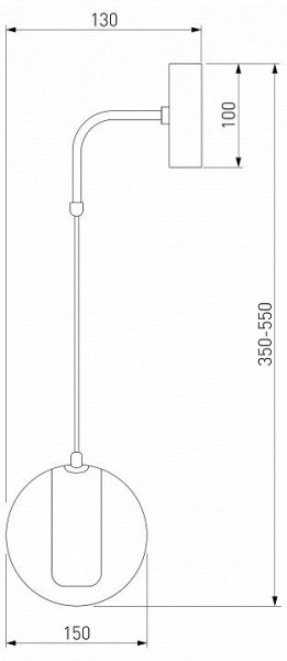 Бра Eurosvet Cobble 50258 LED дымчатый в Ноябрьске - noyabrsk.mebel24.online | фото 2
