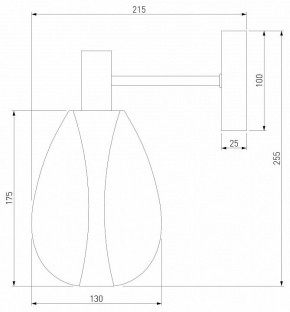 Бра Eurosvet Magma 60175/1 латунь в Ноябрьске - noyabrsk.mebel24.online | фото 3
