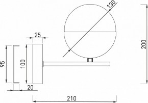 Бра Eurosvet Nuvola 70129/1 латунь в Ноябрьске - noyabrsk.mebel24.online | фото 2