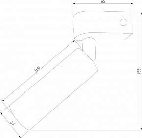 Бра Eurosvet Pitch 20143/1 LED черный в Ноябрьске - noyabrsk.mebel24.online | фото 2