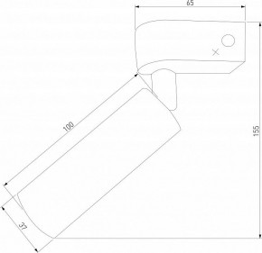 Бра Eurosvet Pitch 20143/1 LED латунь в Ноябрьске - noyabrsk.mebel24.online | фото