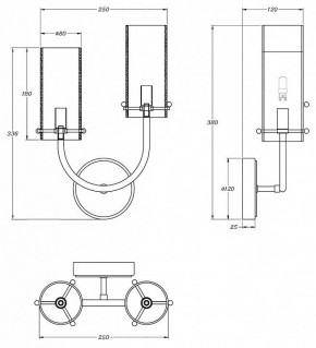 Бра Maytoni Arco MOD223WL-02BS1 в Ноябрьске - noyabrsk.mebel24.online | фото 3