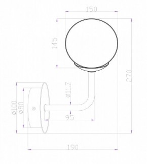 Бра Maytoni Erich MOD221-WL-01-N в Ноябрьске - noyabrsk.mebel24.online | фото 3