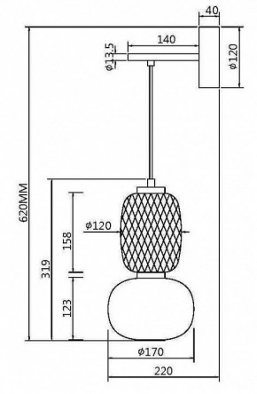 Бра Maytoni Pattern MOD267WL-L18G3K в Ноябрьске - noyabrsk.mebel24.online | фото 4
