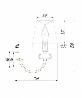 Бра Maytoni Roma ARM006WL-01G в Ноябрьске - noyabrsk.mebel24.online | фото 3