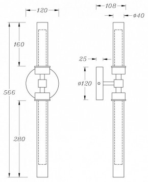 Бра Maytoni Stelo MOD116WL-L7BS3K в Ноябрьске - noyabrsk.mebel24.online | фото 3