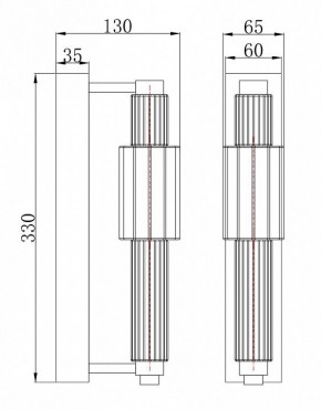 Бра Maytoni Verticale MOD308WL-L9CG3K в Ноябрьске - noyabrsk.mebel24.online | фото 3