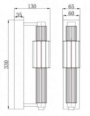 Бра Maytoni Verticale MOD308WL-L9CH3K в Ноябрьске - noyabrsk.mebel24.online | фото 3