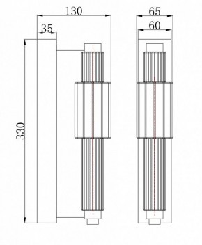 Бра Maytoni Verticale MOD308WL-L9GR3K в Ноябрьске - noyabrsk.mebel24.online | фото 3