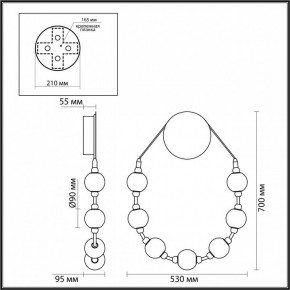Бра Odeon Light Crystal 5007/25WL в Ноябрьске - noyabrsk.mebel24.online | фото 4