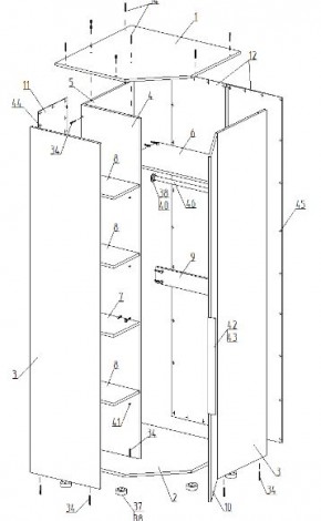 Детская "Лео" (модульная) в Ноябрьске - noyabrsk.mebel24.online | фото 16