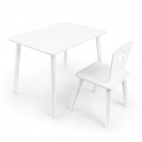 Детский комплект стол и стул «Звезда» Rolti Baby (белый/белый, массив березы/мдф) в Ноябрьске - noyabrsk.mebel24.online | фото 1