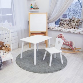Детский комплект стол и стул «Звезда» Rolti Baby (белый/белый, массив березы/мдф) в Ноябрьске - noyabrsk.mebel24.online | фото 2