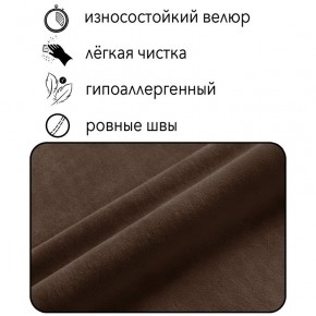 Диван Горизонт Д2-ВК (велюр коричневый) 1200 в Ноябрьске - noyabrsk.mebel24.online | фото 4