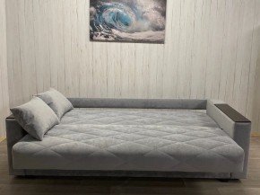 Диван Престиж-15 (НПБ+МДФ) велюр Sensey silver в Ноябрьске - noyabrsk.mebel24.online | фото 3