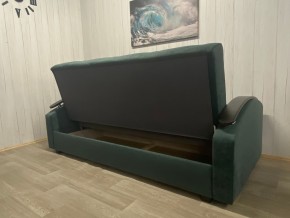 Диван Престиж-16 (НПБ+МДФ) велюр Sensey bottle green в Ноябрьске - noyabrsk.mebel24.online | фото 2