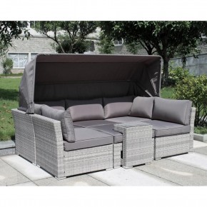 Диван-трансформер из искусственного ротанга AFM-320G Grey в Ноябрьске - noyabrsk.mebel24.online | фото 1