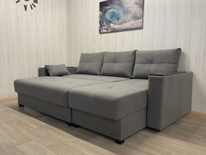 Диван угловой Комфорт-3 (НПБ+МДФ) велюр Galaxy Lite 26 в Ноябрьске - noyabrsk.mebel24.online | фото 3