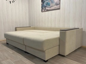Диван угловой Комфорт-3 (НПБ+МДФ) велюр Luma 01 в Ноябрьске - noyabrsk.mebel24.online | фото 5