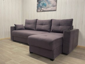 Диван угловой Комфорт-3 (НПБ+МДФ) велюр Monaco 8 в Ноябрьске - noyabrsk.mebel24.online | фото