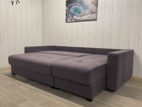 Диван угловой Комфорт-3 (НПБ+МДФ) велюр Monaco 8 в Ноябрьске - noyabrsk.mebel24.online | фото 3
