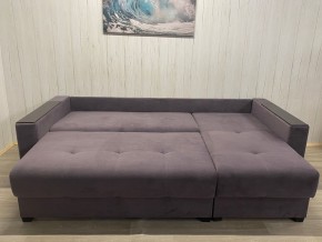 Диван угловой Комфорт-3 (НПБ+МДФ) велюр Monaco 8 в Ноябрьске - noyabrsk.mebel24.online | фото 4