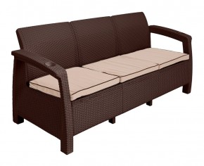 Диван Yalta Premium Sofa 3 Set (Ялта) шоколадный (+подушки под спину) в Ноябрьске - noyabrsk.mebel24.online | фото 2