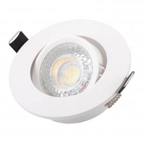 DK3020-WH Встраиваемый светильник, IP 20, 10 Вт, GU5.3, LED, белый, пластик в Ноябрьске - noyabrsk.mebel24.online | фото 2