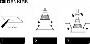 DK3021-WH Встраиваемый светильник, IP 20, 10 Вт, GU5.3, LED, белый, пластик в Ноябрьске - noyabrsk.mebel24.online | фото 5