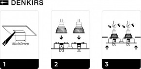 DK3022-BK Встраиваемый светильник, IP 20, 10 Вт, GU5.3, LED, черный, пластик в Ноябрьске - noyabrsk.mebel24.online | фото 5