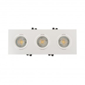 DK3023-WH Встраиваемый светильник, IP 20, 10 Вт, GU5.3, LED, белый, пластик в Ноябрьске - noyabrsk.mebel24.online | фото 1