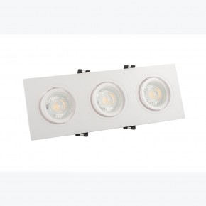 DK3023-WH Встраиваемый светильник, IP 20, 10 Вт, GU5.3, LED, белый, пластик в Ноябрьске - noyabrsk.mebel24.online | фото 2