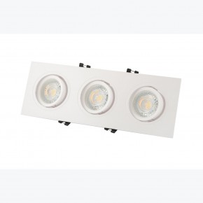 DK3023-WH Встраиваемый светильник, IP 20, 10 Вт, GU5.3, LED, белый, пластик в Ноябрьске - noyabrsk.mebel24.online | фото 3