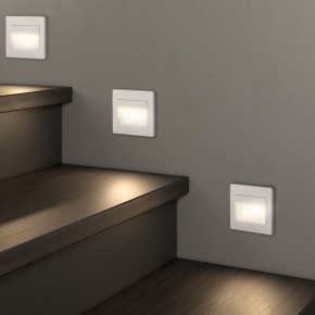 DK3050-WH Светильник встраиваемый в стену, IP 20, LED 3000, 1 Вт, белый, пластик в Ноябрьске - noyabrsk.mebel24.online | фото 6