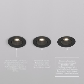 DK3061-BK Встраиваемый светильник, IP 20, 10 Вт, GU5.3, LED, черный/черный, пластик в Ноябрьске - noyabrsk.mebel24.online | фото 4