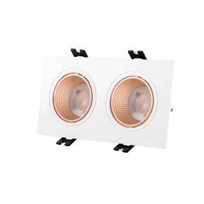 DK3072-WBR Встраиваемый светильник, IP 20, 10 Вт, GU5.3, LED, белый/бронзовый, пластик в Ноябрьске - noyabrsk.mebel24.online | фото 1