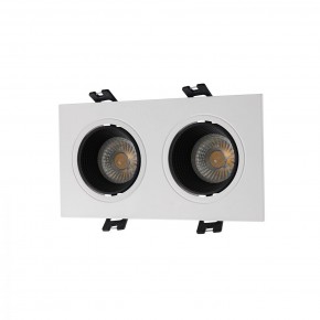 DK3072-WH+BK Встраиваемый светильник, IP 20, 10 Вт, GU5.3, LED, белый/черный, пластик в Ноябрьске - noyabrsk.mebel24.online | фото 1