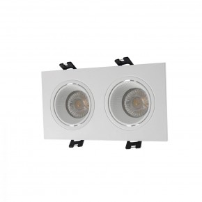 DK3072-WH Встраиваемый светильник, IP 20, 10 Вт, GU5.3, LED, белый/белый, пластик в Ноябрьске - noyabrsk.mebel24.online | фото 1