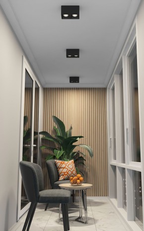 DK3085-BK+CH Светильник накладной IP 20, 10 Вт, GU5.3, LED, черный/хром, пластик в Ноябрьске - noyabrsk.mebel24.online | фото 2