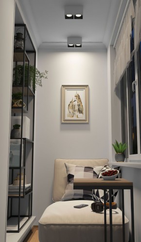 DK3085-WB+WH Светильник накладной IP 20, 10 Вт, GU5.3, LED, бело-черный/белый, пластик в Ноябрьске - noyabrsk.mebel24.online | фото 2