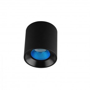 DK3090-BK+CY Светильник накладной IP 20, 10 Вт, GU5.3, LED, черный/голубой, пластик в Ноябрьске - noyabrsk.mebel24.online | фото