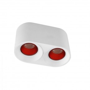 DK3096-WH+RD Светильник накладной IP 20, 10 Вт, GU5.3, LED, белый/красный, пластик в Ноябрьске - noyabrsk.mebel24.online | фото 1