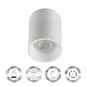 DK3110-WH Светильник накладной IP 20, 10 Вт, GU5.3, LED, белый, пластик в Ноябрьске - noyabrsk.mebel24.online | фото 1